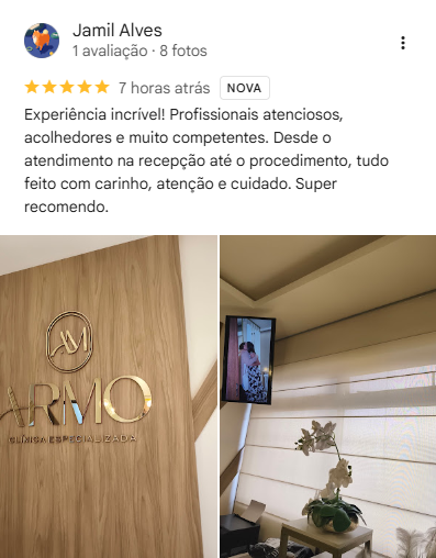 Avaliação Google Armo Clínica