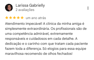 Avaliação Google Armo Clínica