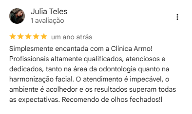 Avaliação Google Armo Clínica