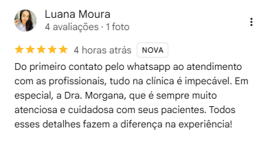 Avaliação Google Armo Clínica
