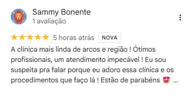 Avaliação Google Armo Clínica
