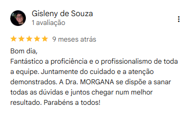 Avaliação Google Armo Clínica