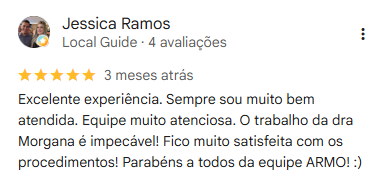 Avaliação Google Armo Clínica