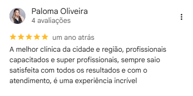 Avaliação Google Armo Clínica